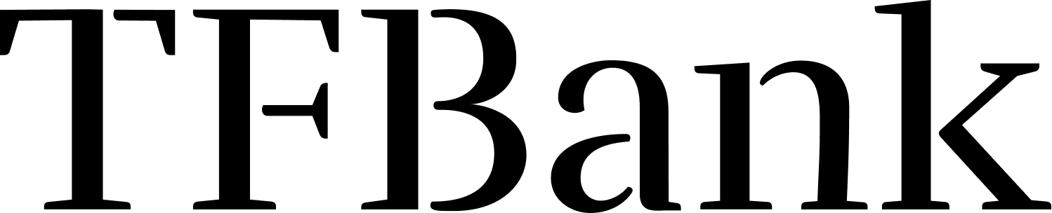 Svart TFBank logo
